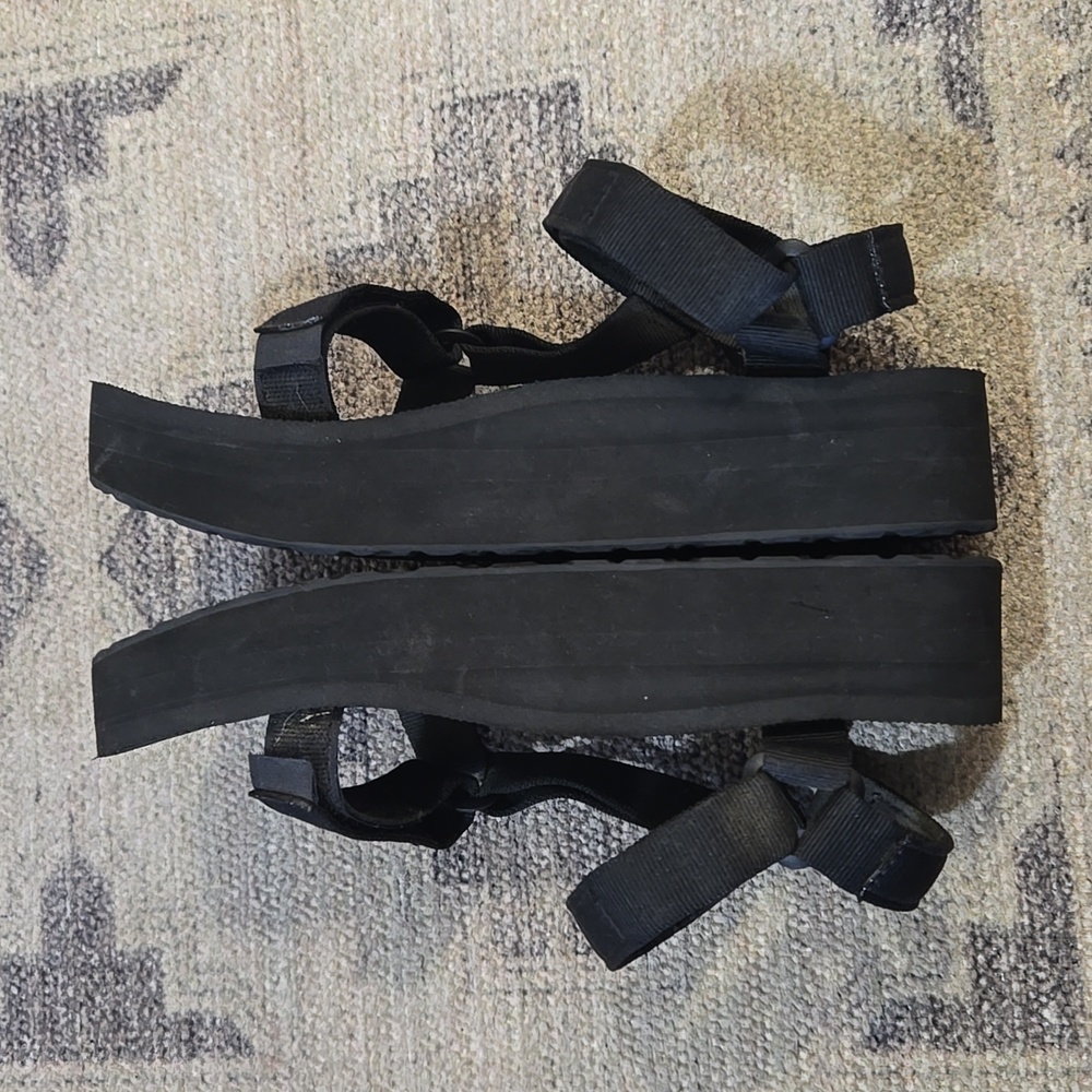 Teva Universal Platform Black Adjustable Sandals - image 5